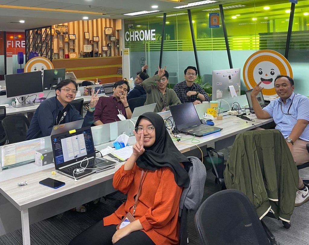 Core BRIdex team together at their office desks